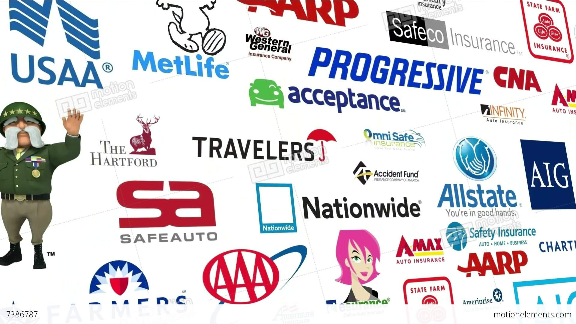 *reverse* Auto Insurance Logo Loop Stock Video Footage - Usaa Insurance , HD Wallpaper & Backgrounds