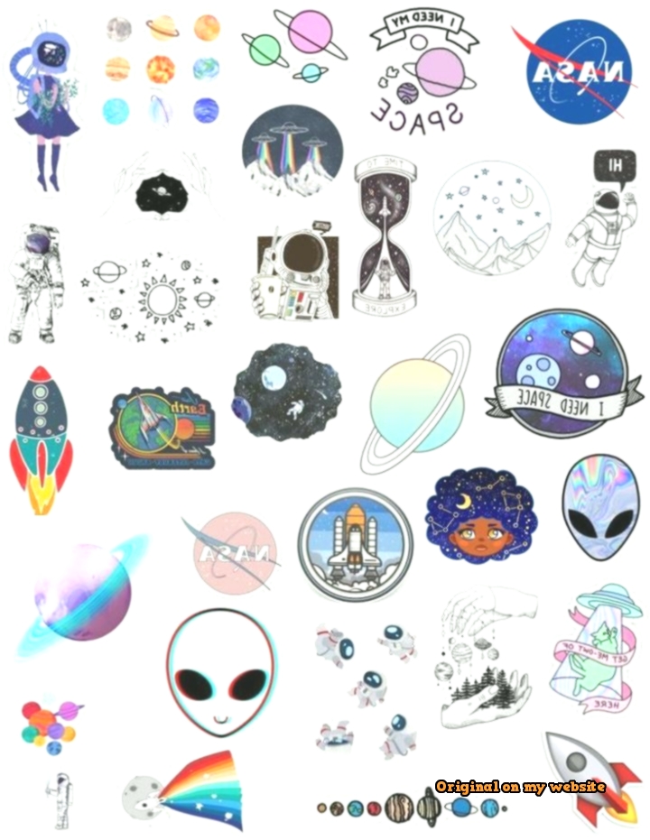 Wallpaper Tumblr Android Wallpaper Tumblr Space Sticker - Cartoon , HD Wallpaper & Backgrounds