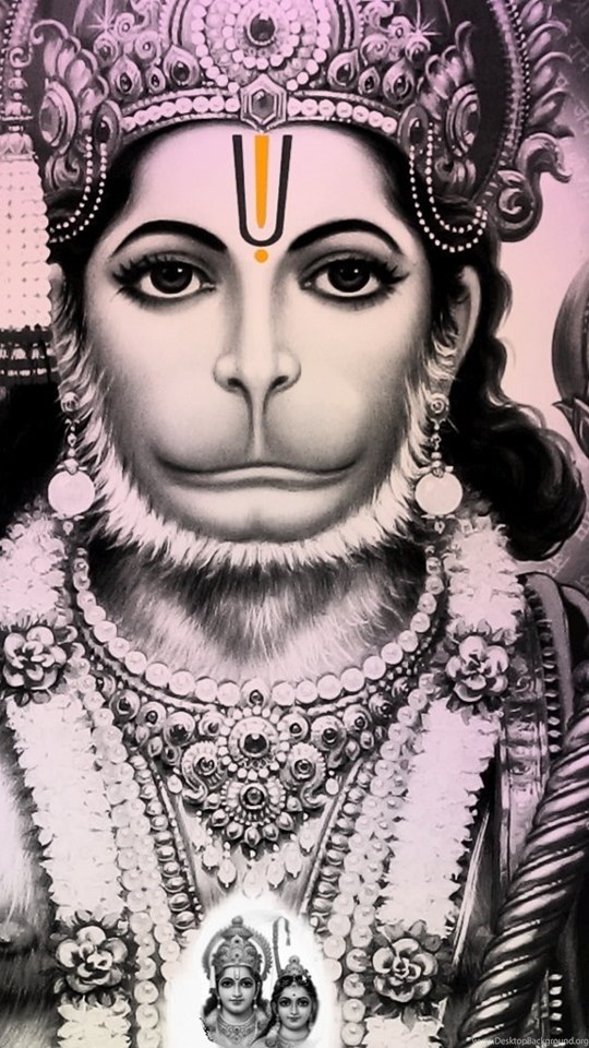 Mobile, Android, Tablet - Hanuman Black And White , HD Wallpaper & Backgrounds