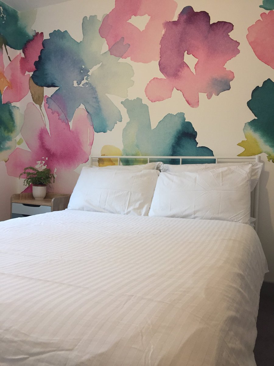 This Is Two @bluebellgray 'sanna' Murals Across Two - Bedroom , HD Wallpaper & Backgrounds