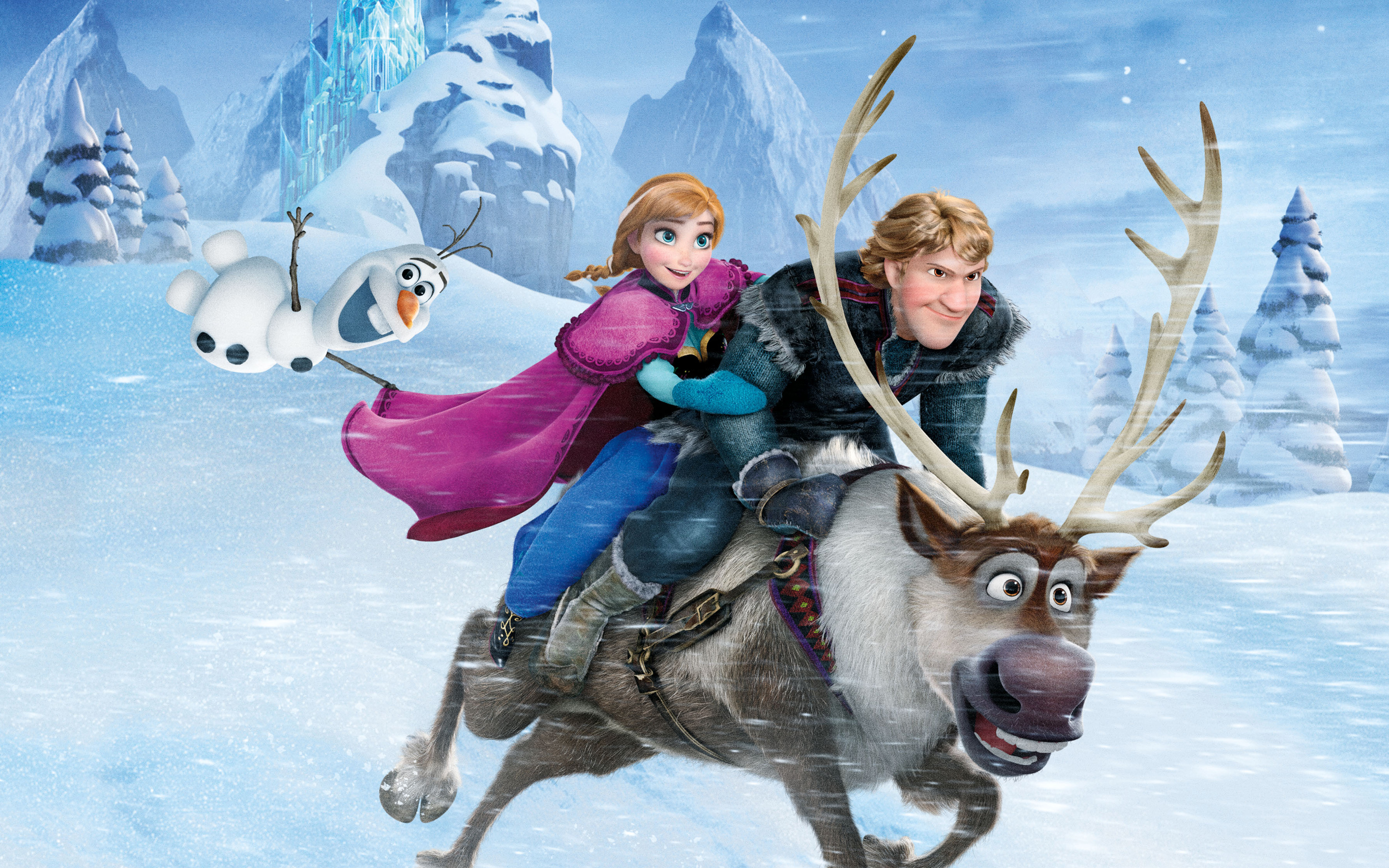 Frozen Kristoff Anna Sven Olaf Hd Wallpaper - Anna Searching For Elsa , HD Wallpaper & Backgrounds