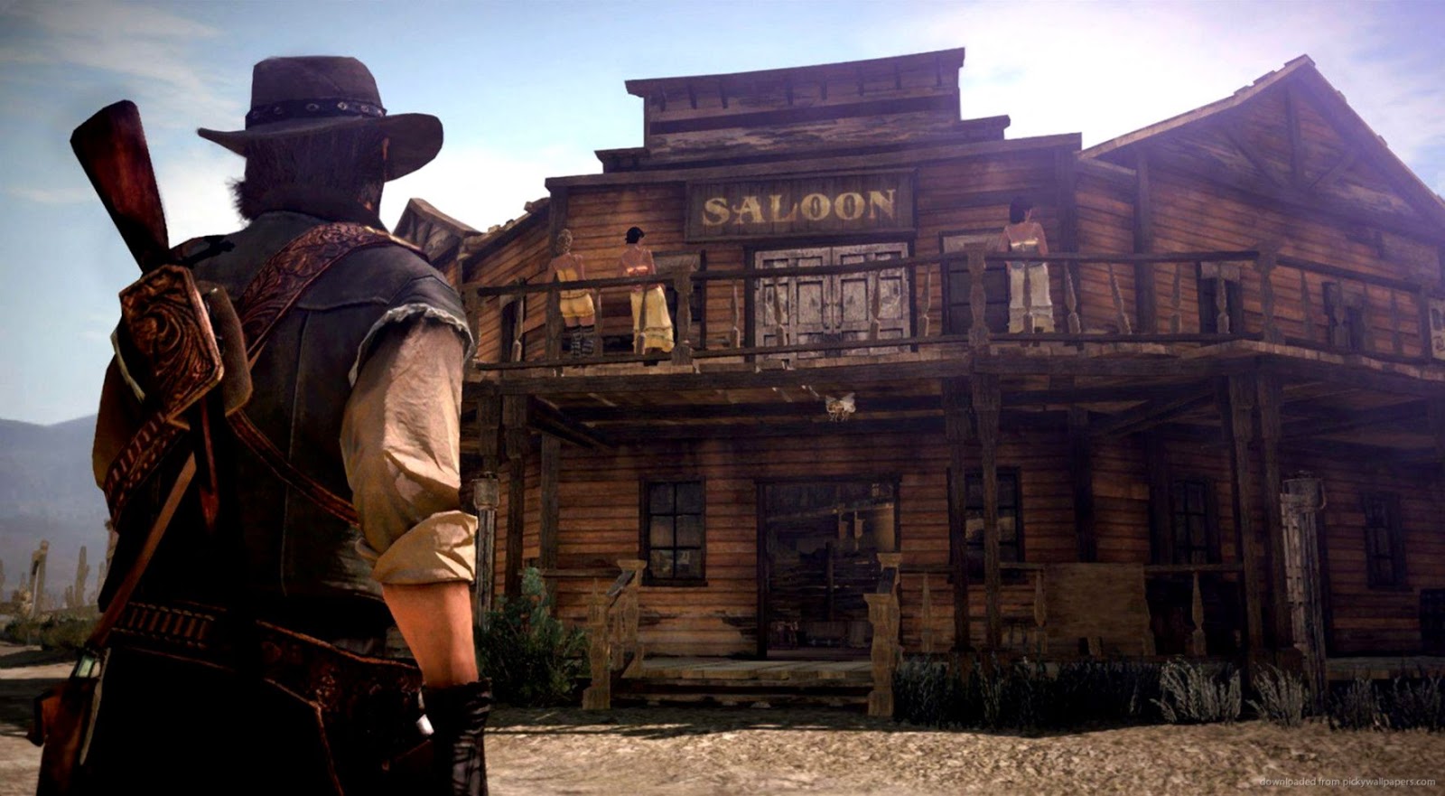 Wild West Computer Wallpaper Amazing Wallpaper Hd Library - Red Dead Redemption Saloon , HD Wallpaper & Backgrounds