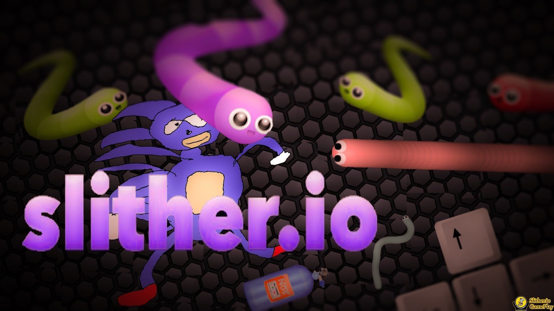 Io Custom Skins - Slither.io , HD Wallpaper & Backgrounds