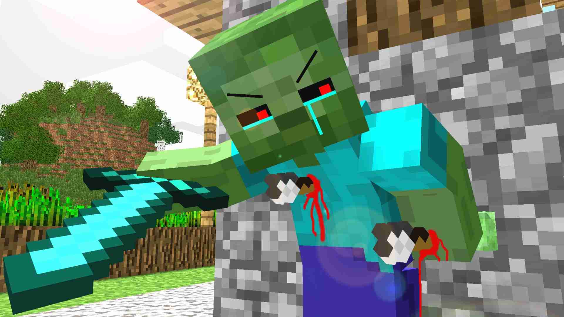 Zombie Life Minecraft , HD Wallpaper & Backgrounds