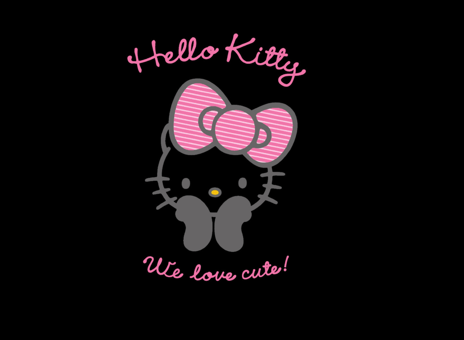 At Facebook Wallpapers For Iphone And Ipad Android - Hello Kitty Pink Black , HD Wallpaper & Backgrounds