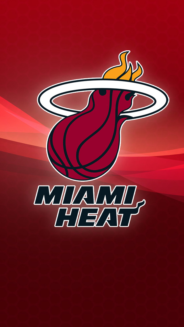 Red Miami Heat Nba Background - Miami Heat Wallpaper Iphone , HD Wallpaper & Backgrounds