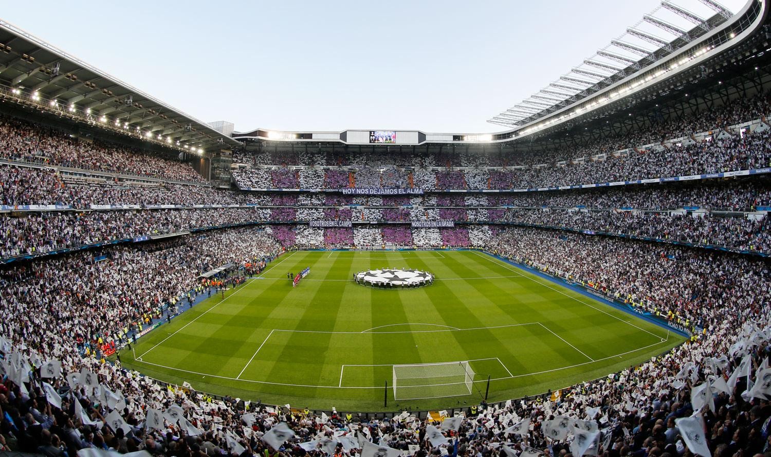 Real Madrid Stadium Wallpaper - Santiago Bernabeu Champions League , HD Wallpaper & Backgrounds