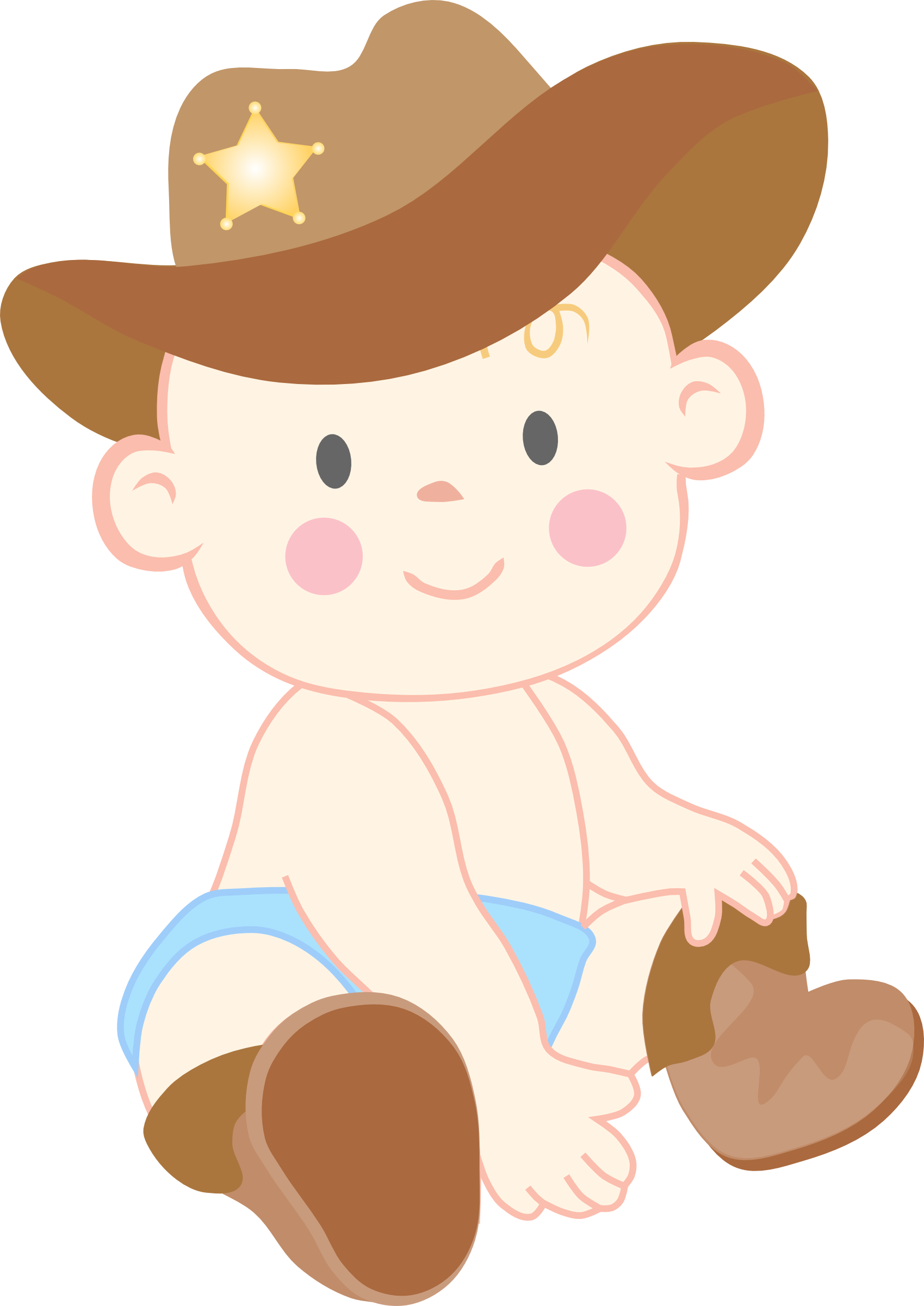 Baby Boy Clip Art Png - Cowgirl Baby , HD Wallpaper & Backgrounds