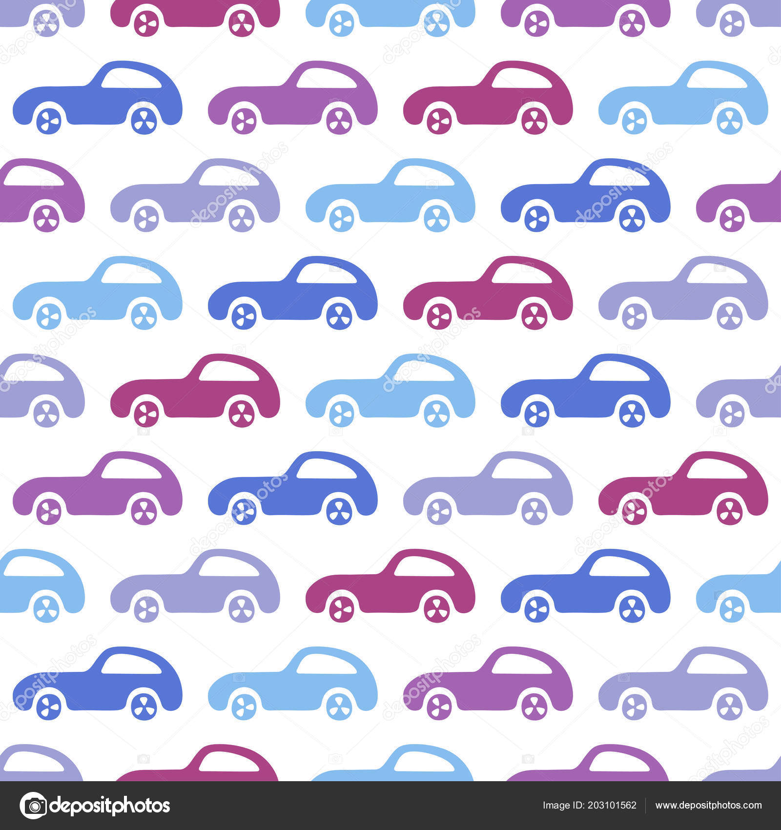 Doodle Cars Background Seamless Baby Boy Pattern Vector - Cars Background , HD Wallpaper & Backgrounds