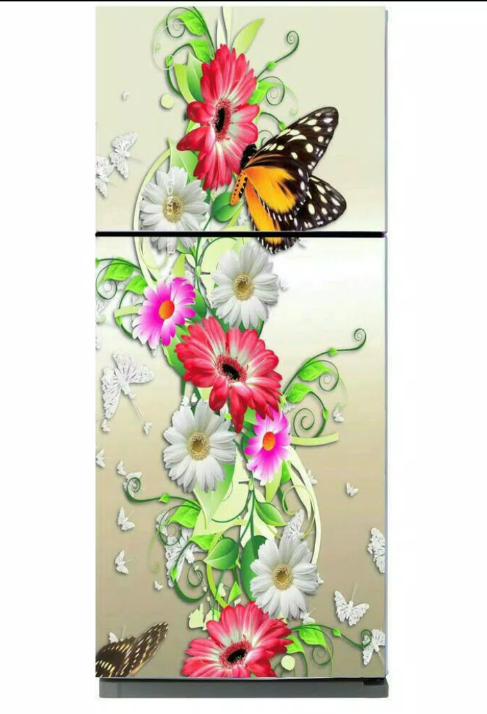 Wallpaper Kulkas 2 Pintu Motif Bunga - Gerbera , HD Wallpaper & Backgrounds