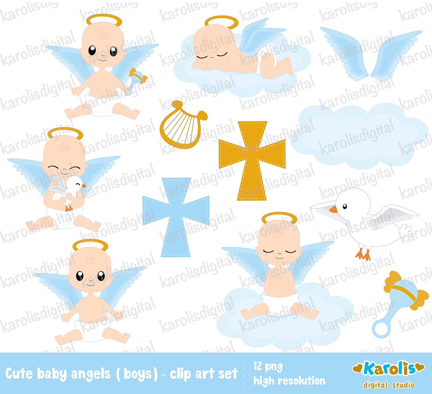 Baby Baptism Png Hd - Angel Baby Boy Baptism Background , HD Wallpaper & Backgrounds