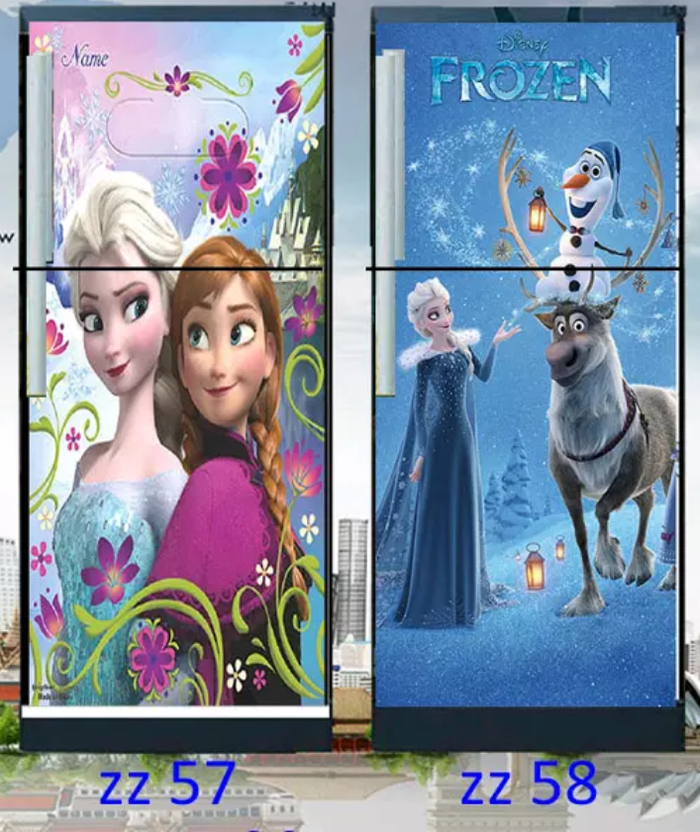Wallpaper Kulkas 2 Pintu Motif Frozen - Olafs Frozen Adventure , HD Wallpaper & Backgrounds