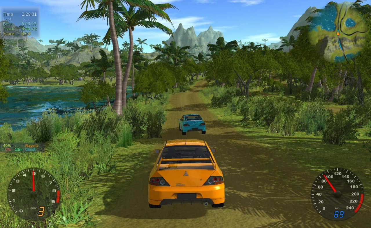 Game Gratis Balap Mobil Stunt Rally - Opengl 3d Game C++ , HD Wallpaper & Backgrounds