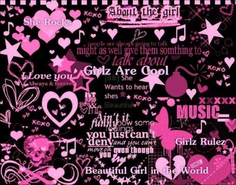Cool Emo Background Wallpapers Hd Wallpapers Pics - Pink Wallpaper For Girls , HD Wallpaper & Backgrounds