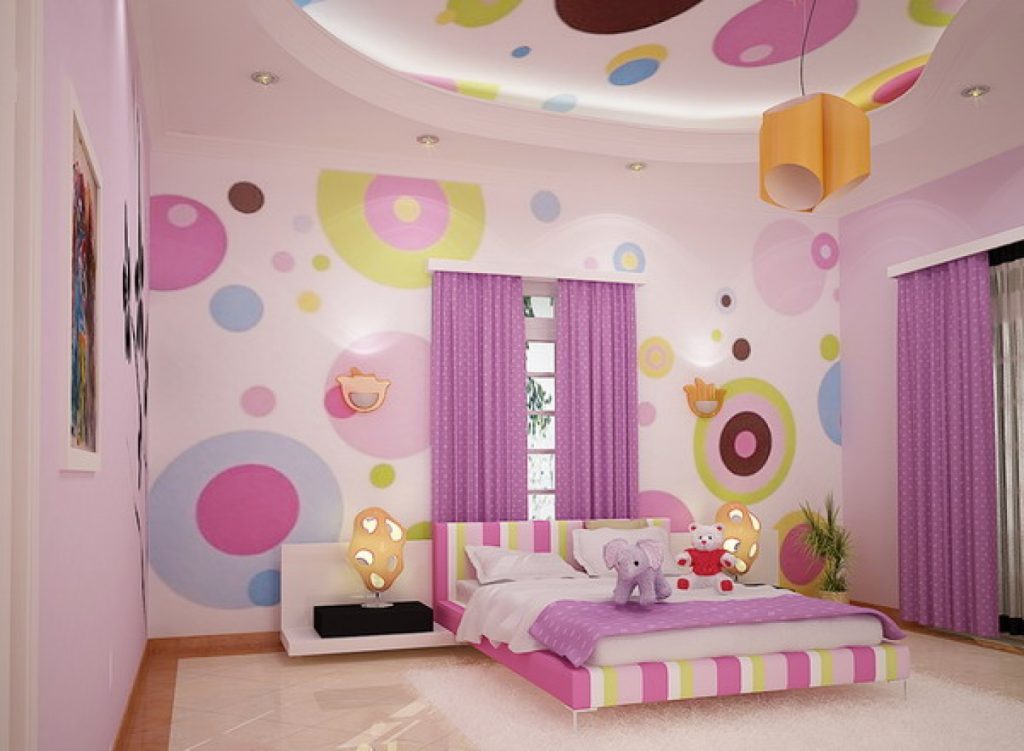Motif Wallpaper Untuk Kamar Tidur - Kids Bedroom Designs For Girls , HD Wallpaper & Backgrounds