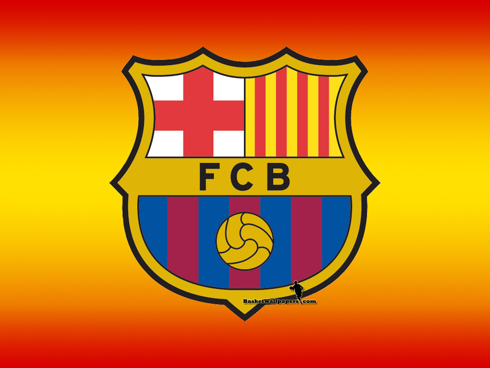 Wallpaper Klub Sepak Bola - Fc Barcelona Logo , HD Wallpaper & Backgrounds