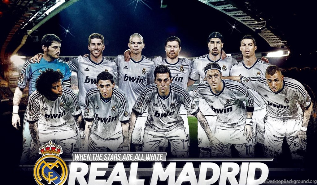 Wallpaper Sepak Bola Untuk Android - Real Madrid Team Wallpaper Hd , HD Wallpaper & Backgrounds