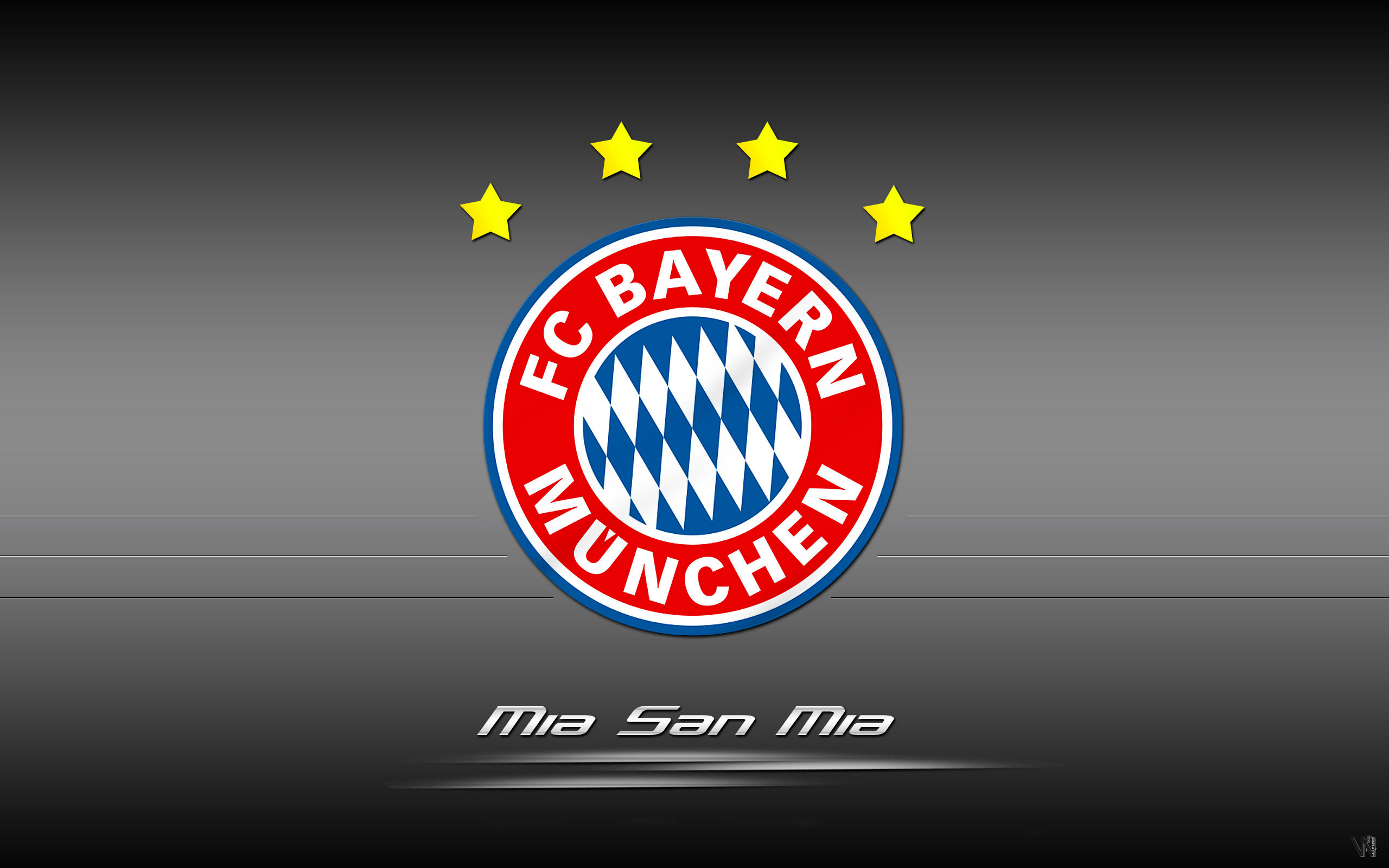 Bayern Munich Desktop Wallpapers - Bayern Munchen Logo With Stars , HD Wallpaper & Backgrounds