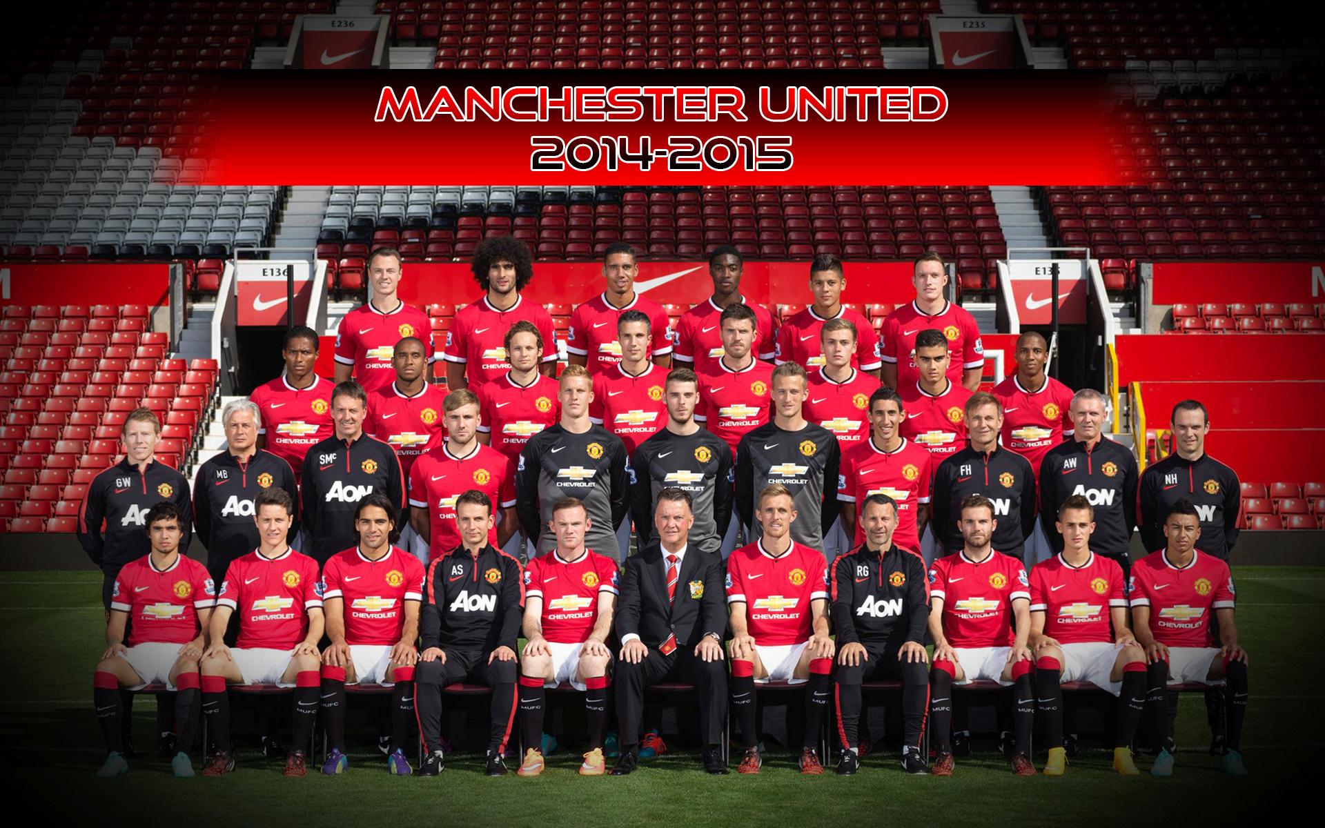 United Wallpaper - Manchester United 2015 2016 Team , HD Wallpaper & Backgrounds