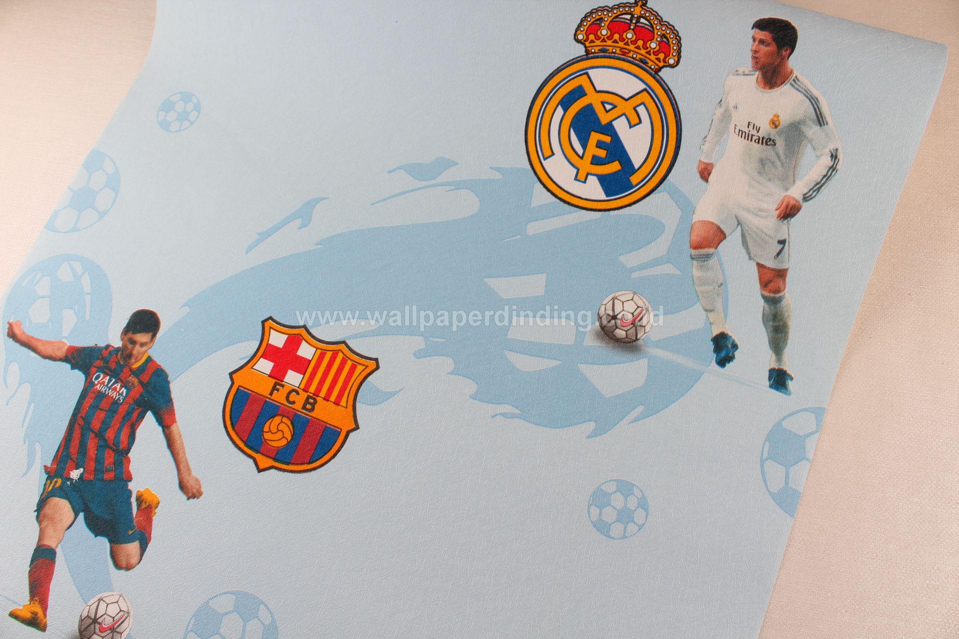 Wallpaper Dinding Club Bola Barcelona Y 8806 1 - Real Madrid , HD Wallpaper & Backgrounds