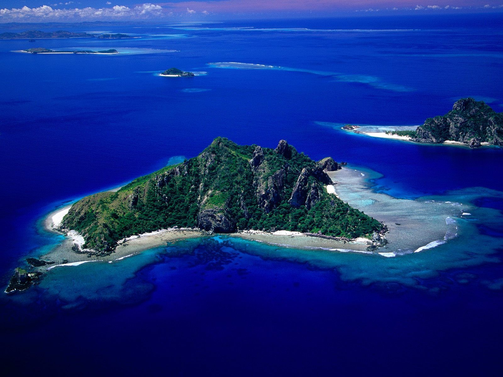 Aerial View Of Monu Island Wallpaper Fiji Islands World - Monu Name Wallpaper Hd , HD Wallpaper & Backgrounds