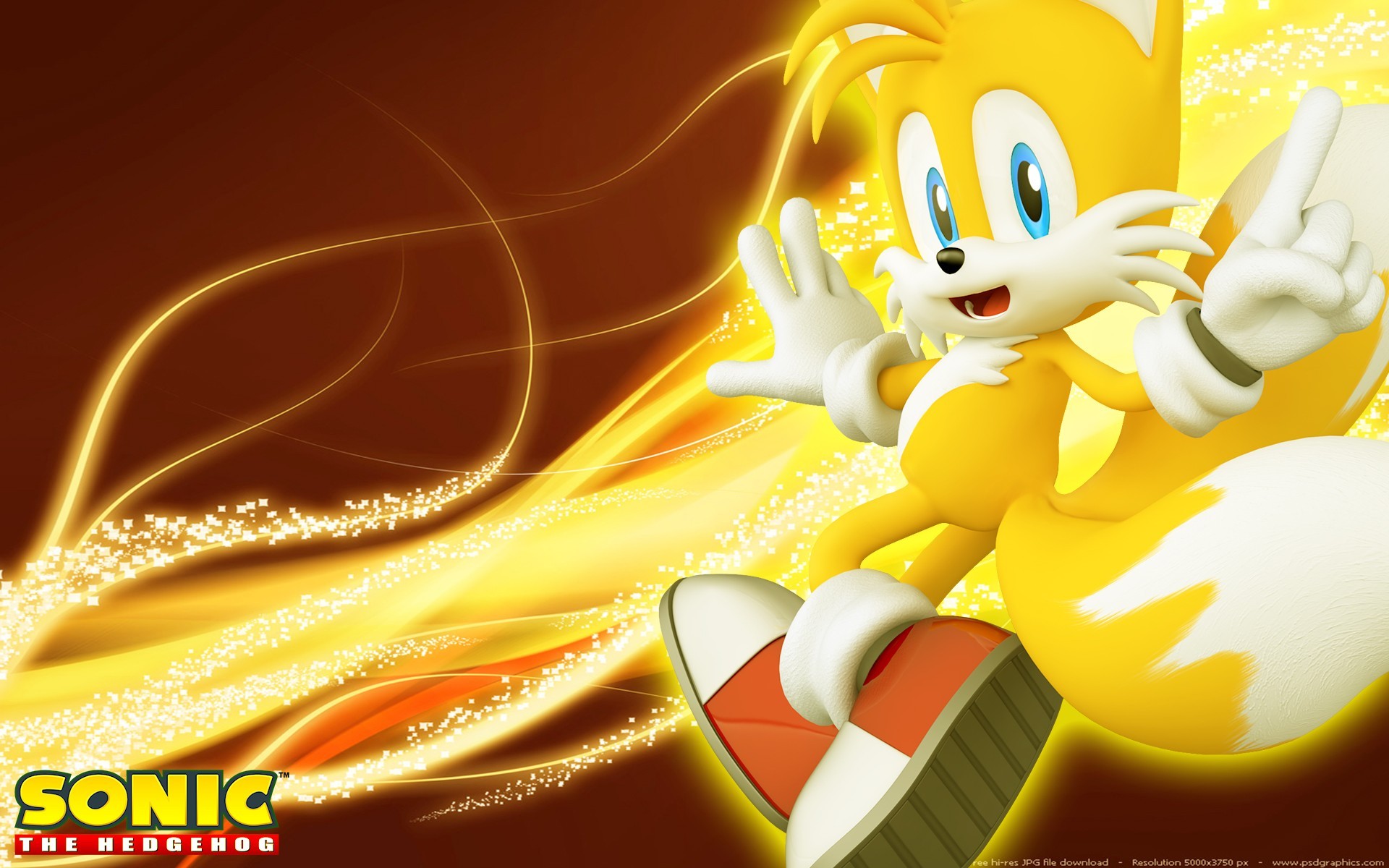Video Games Miles Prower Game Characters Team Wallpaper - Tails The Fox , HD Wallpaper & Backgrounds