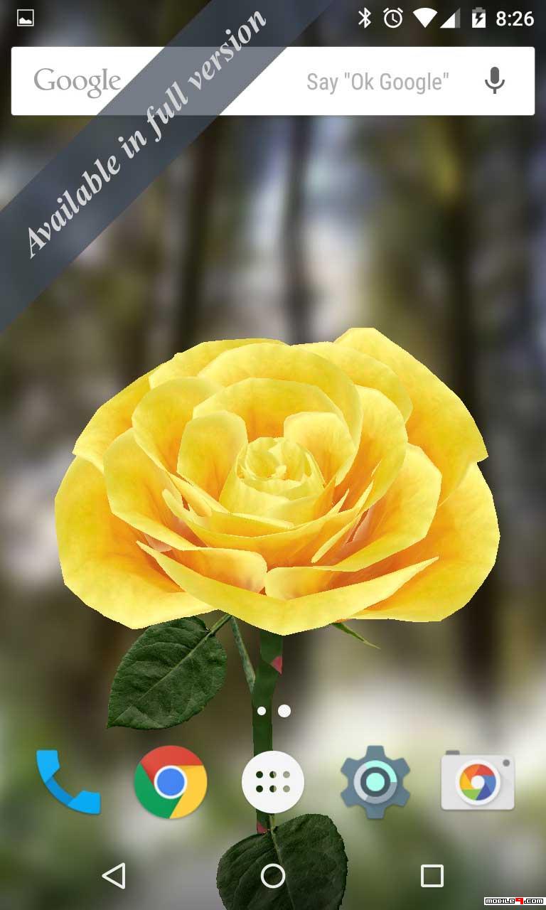 3d Rose Live Wallpaper - Android Application Package , HD Wallpaper & Backgrounds