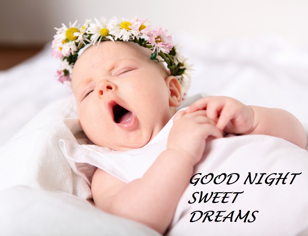 Cute Babies Good Night Wishes In - Good Night Image With Baby , HD Wallpaper & Backgrounds