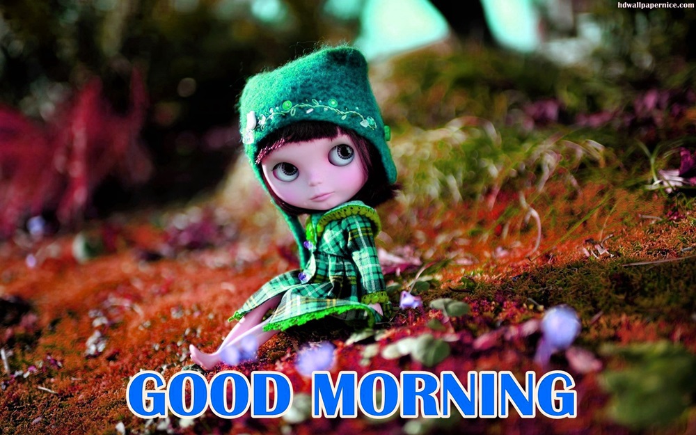 Good Morning Cute Baby Doll Hd Wallpapers - Good Morning Images With Doll , HD Wallpaper & Backgrounds