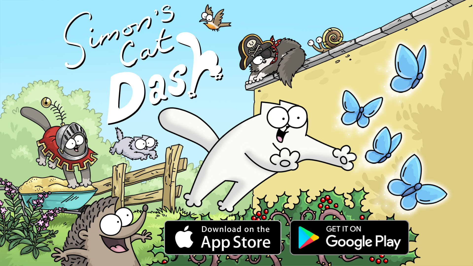 Simon's Cat Dash Header - Simon's Cat Dash , HD Wallpaper & Backgrounds