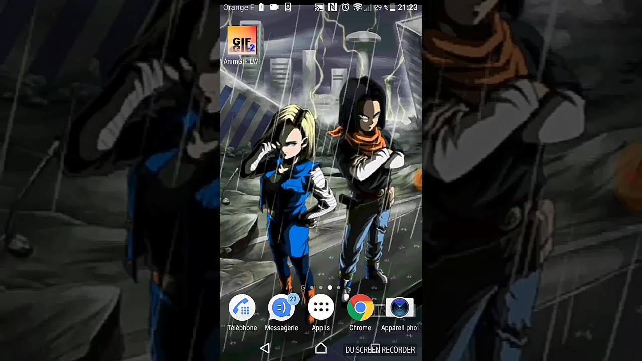 Live Wallpaper Dokkan Battle Lr - Lr Android 17 And 18 , HD Wallpaper & Backgrounds