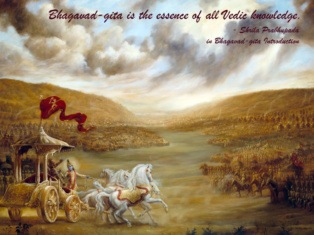 Mahabharat - Bhagavad Gita Quotes , HD Wallpaper & Backgrounds