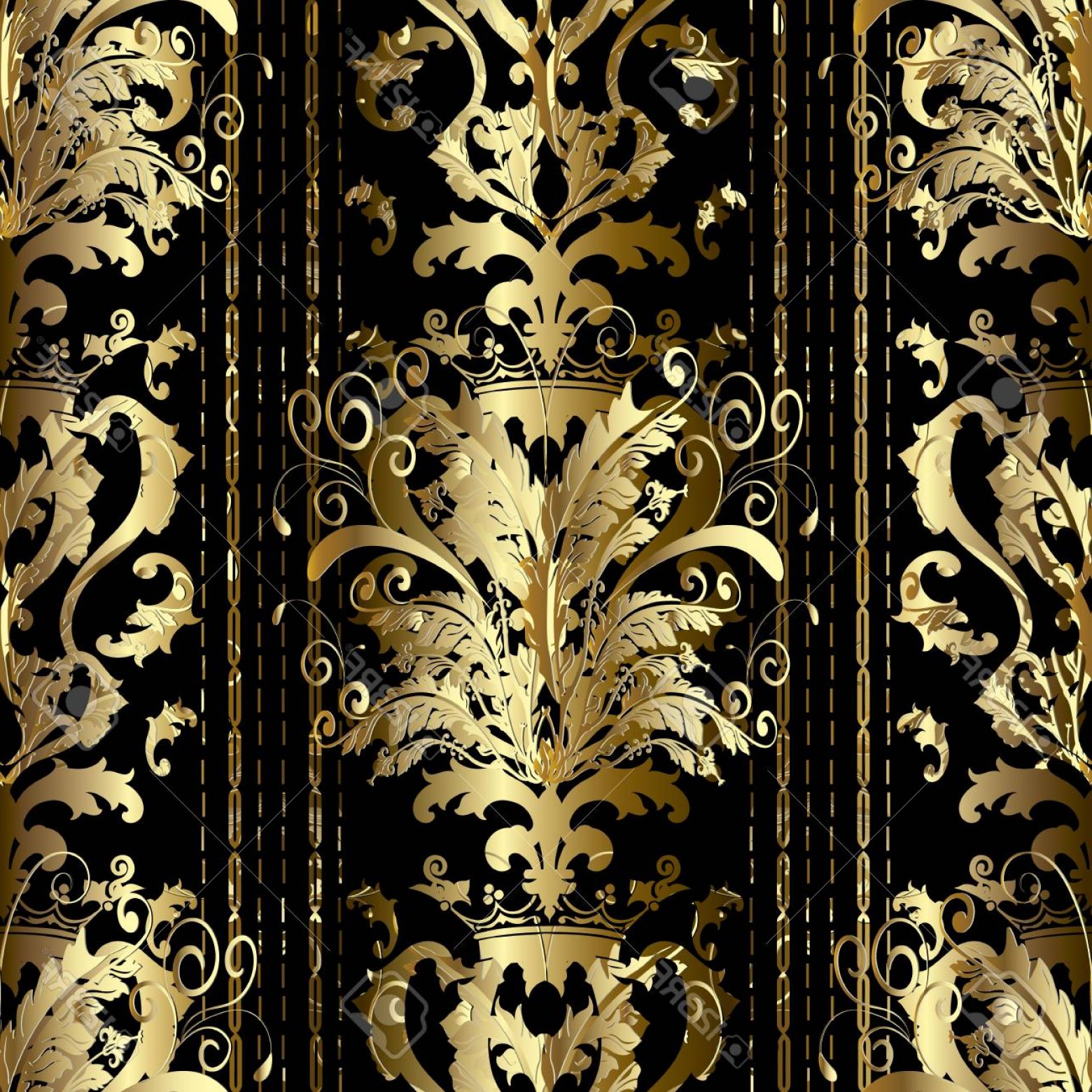 3d Vector Vintage Gold - Ornament , HD Wallpaper & Backgrounds