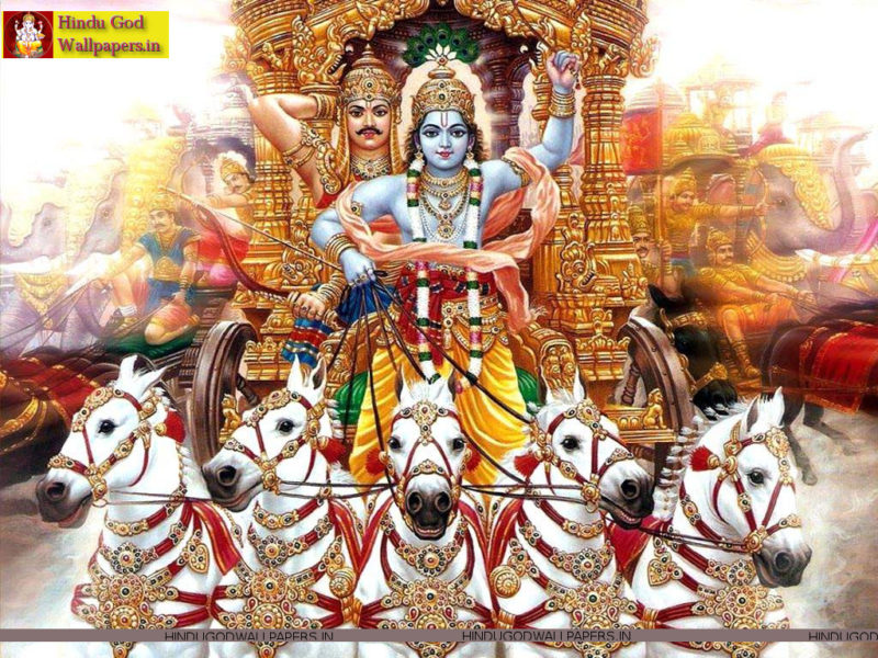 Mahabharata Wallpaper - Krishna And Arjuna Mahabharata , HD Wallpaper & Backgrounds