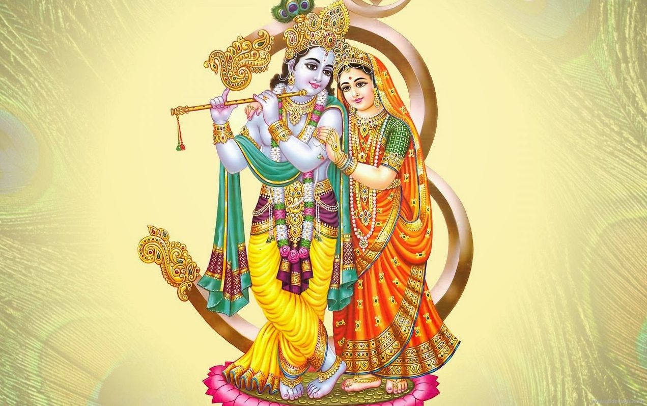 Krishna With Gopis Images Radha Krishna Images - Radha Krishna Photo Hd , HD Wallpaper & Backgrounds