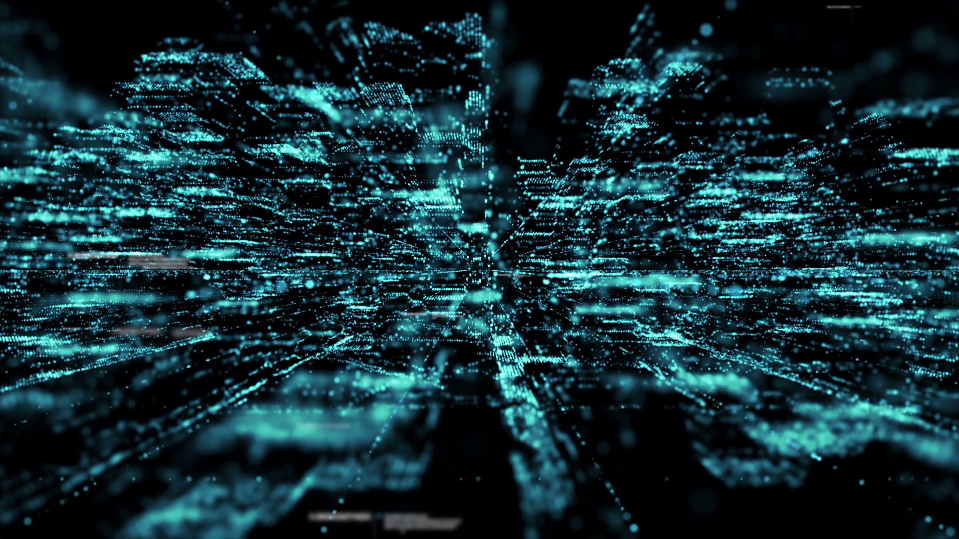 Seamless Loop Digital Matrix Cyber World Particles - Cyber City Digital , HD Wallpaper & Backgrounds
