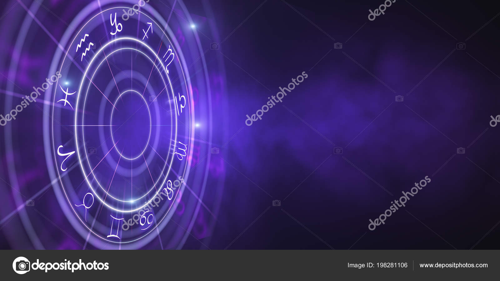 Creative Purple Zodiac Wheel Wallpaper Cyberspace Concept - Frohes Neues Jahr 2012 , HD Wallpaper & Backgrounds