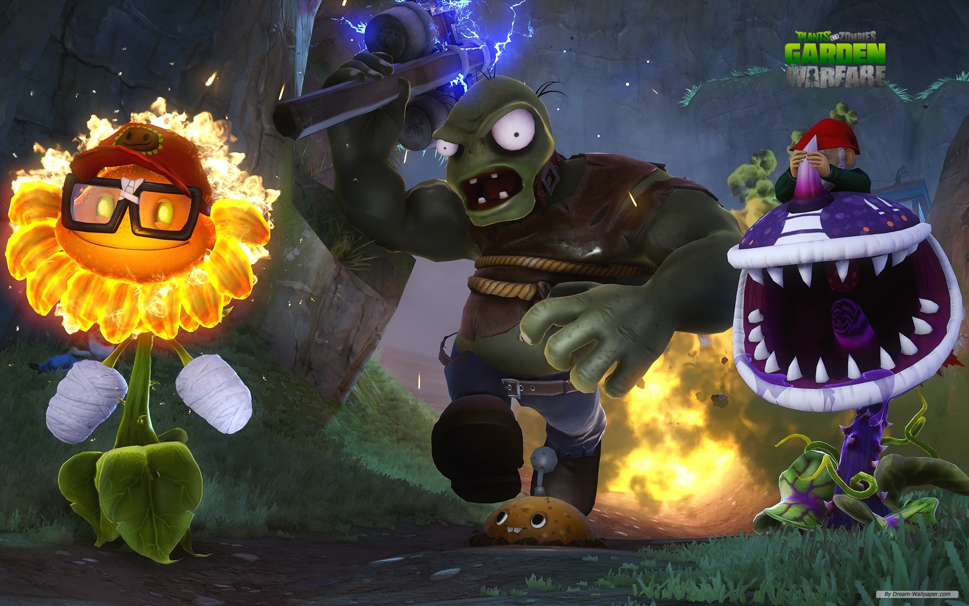 Plants Vs Zombies Garden Warfare Background , HD Wallpaper & Backgrounds