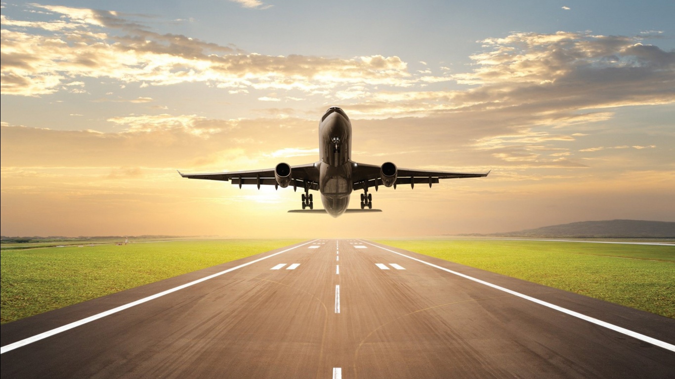 Download Hd Airplane Takeoff Flight Wallpaper - Flight Takeoff , HD Wallpaper & Backgrounds