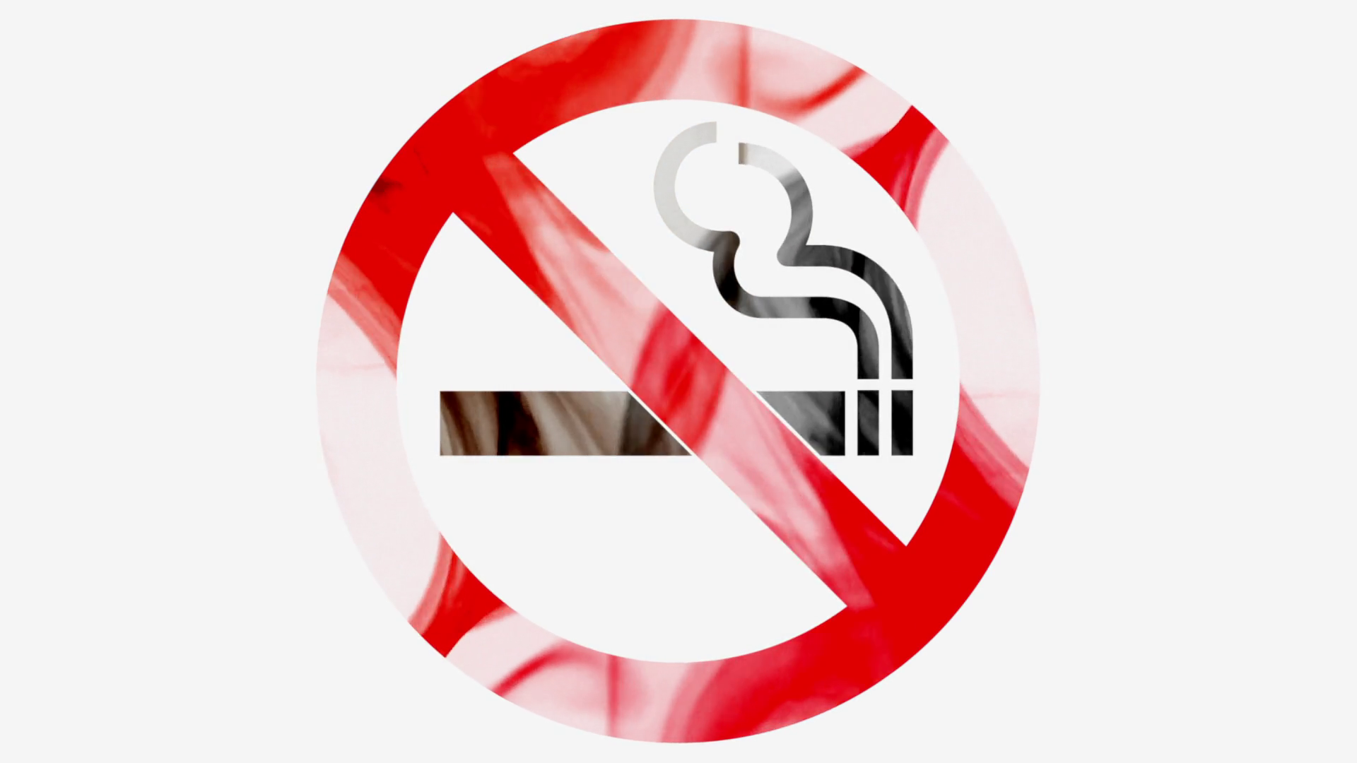 No Smoking Sign Shaped With Red And Black Smoke Motion - Smoking Sign , HD Wallpaper & Backgrounds