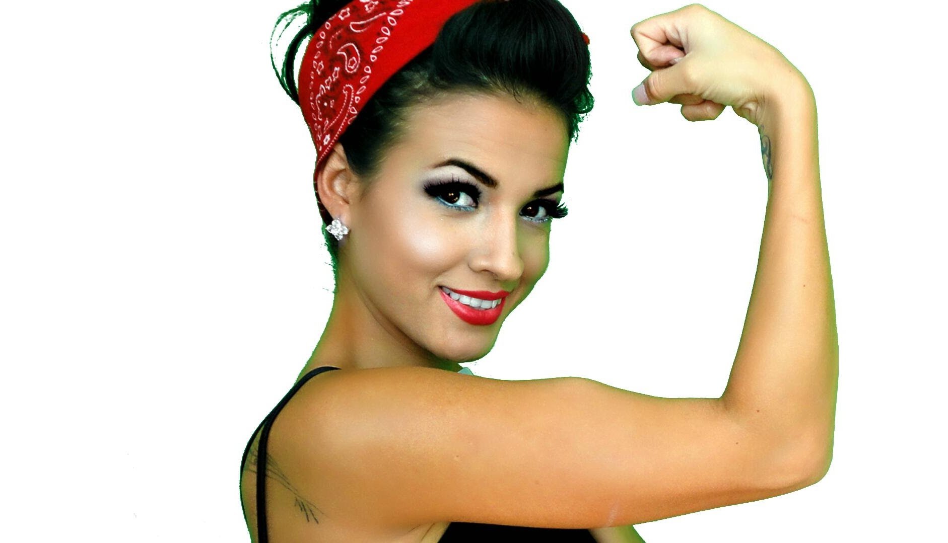 Displaying Images For Chola Pin Hairstyles - Latina Pin Up Girl , HD Wallpaper & Backgrounds
