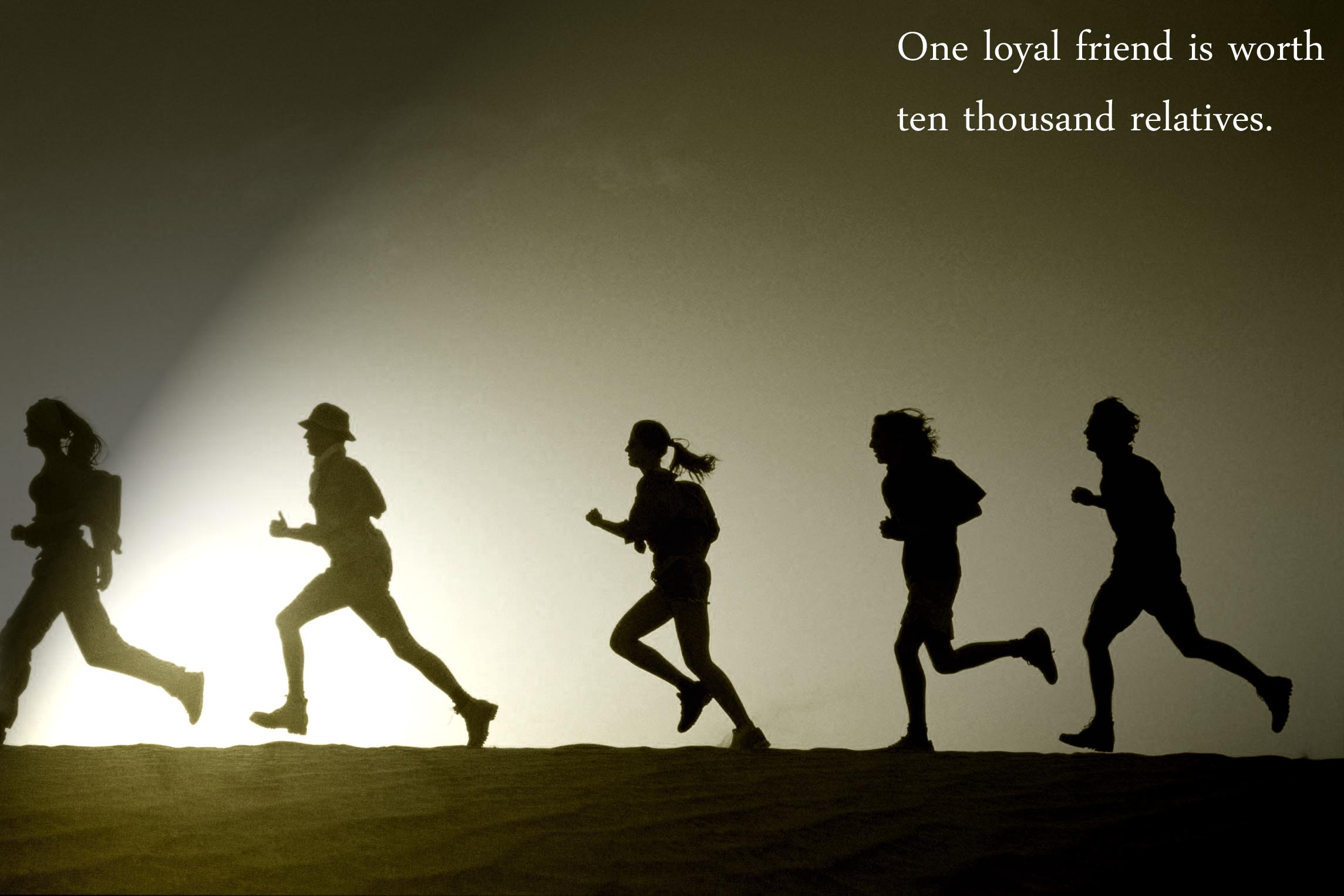 Friendship Quotes - People Running In A Race , HD Wallpaper & Backgrounds