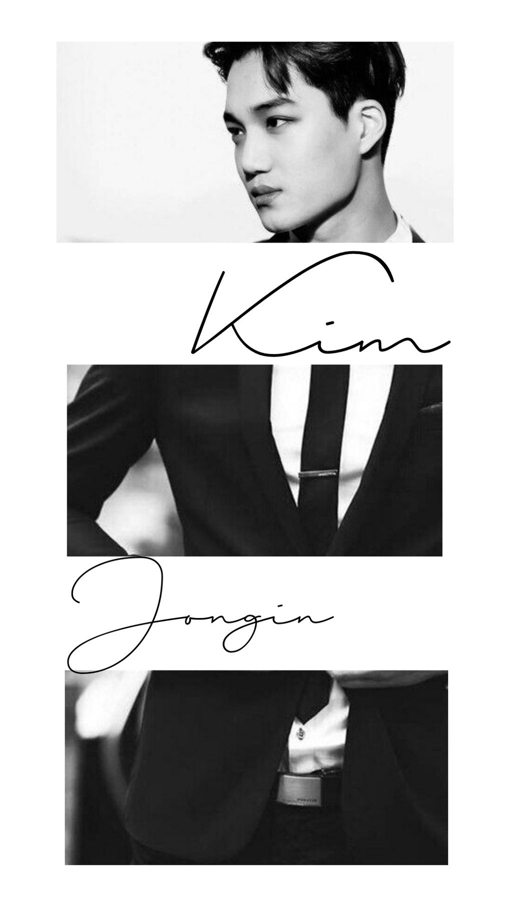 #exo #kai #kim #jongin #wallpaper #white - Man Black Suit , HD Wallpaper & Backgrounds