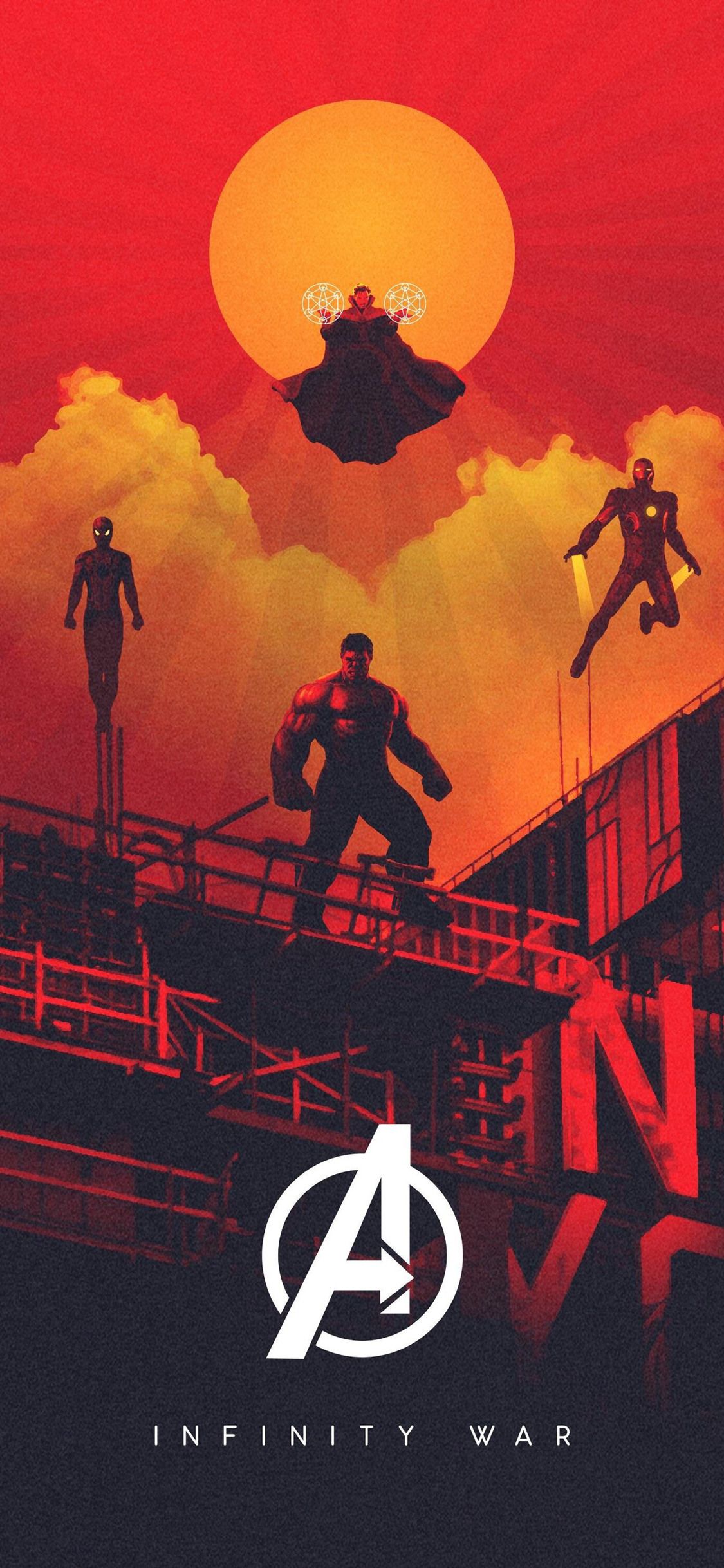 Neon Avengers Parallax Wallpapers , HD Wallpaper & Backgrounds