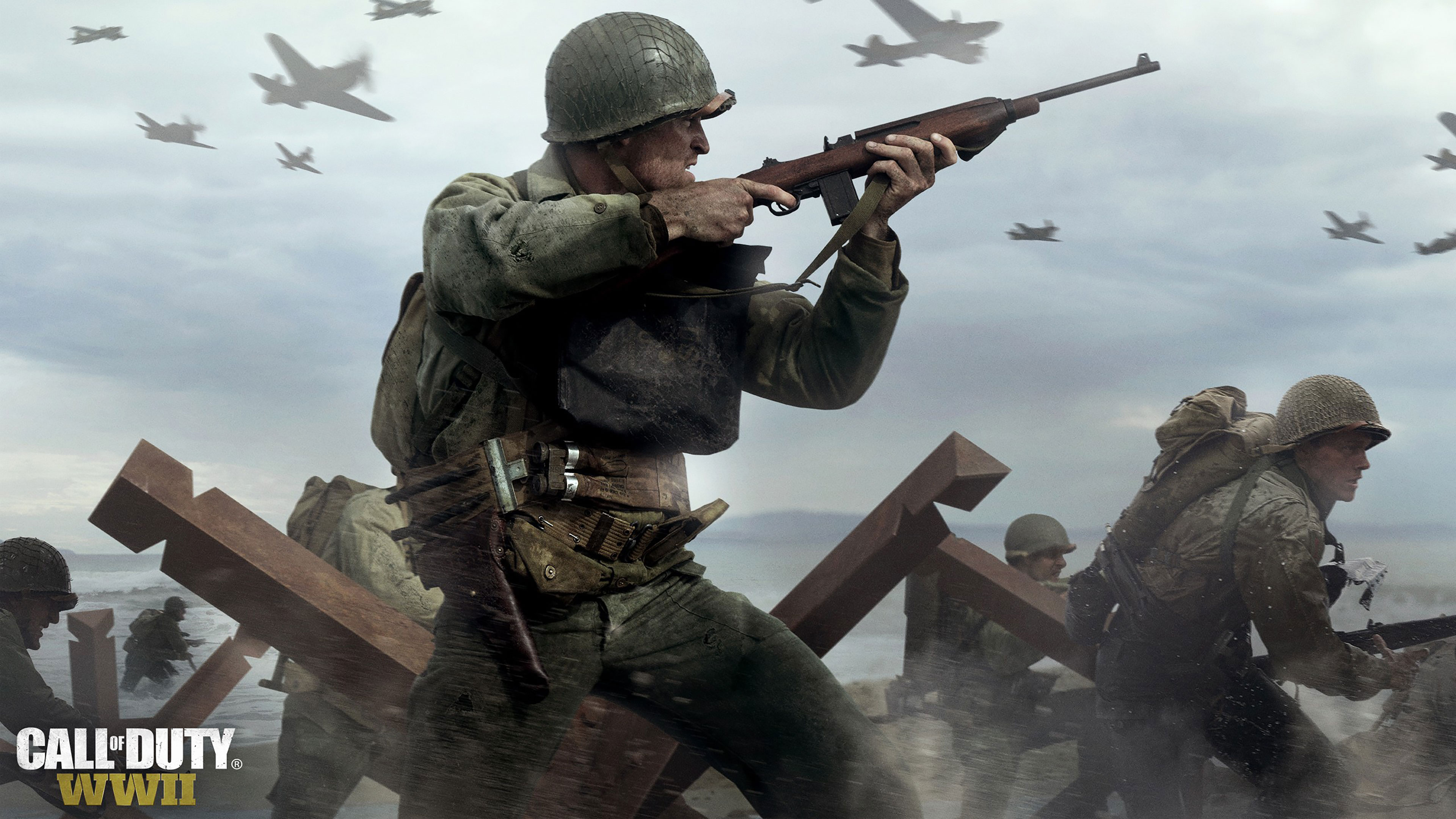 Call Of Duty Wwii 4k Wallpaper - Call Of Duty Ww2 Live , HD Wallpaper & Backgrounds