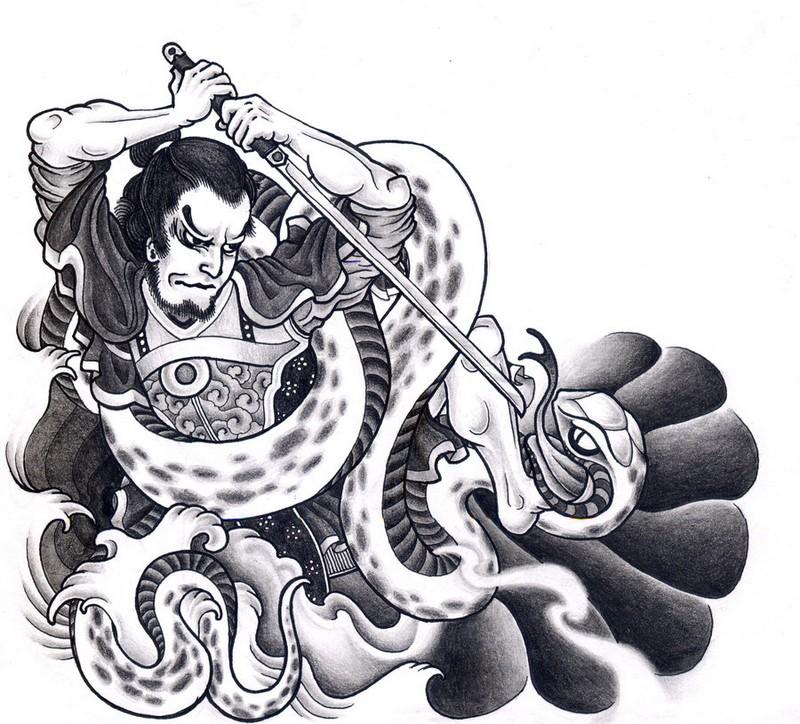 Samurai Japanese Tattoo Designs , HD Wallpaper & Backgrounds