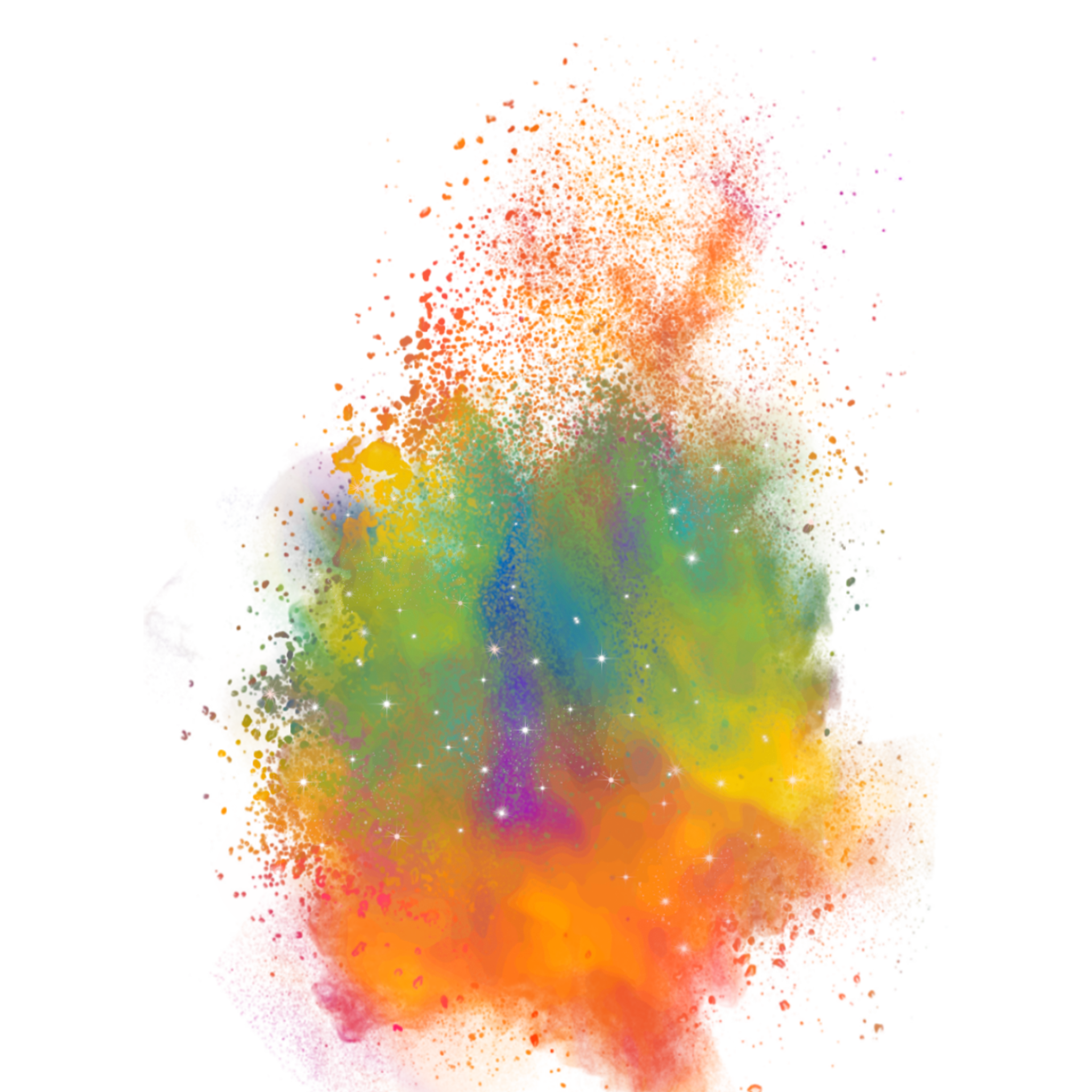 Color Dust Explosion Png - Transparent Holi Color Png , HD Wallpaper & Backgrounds