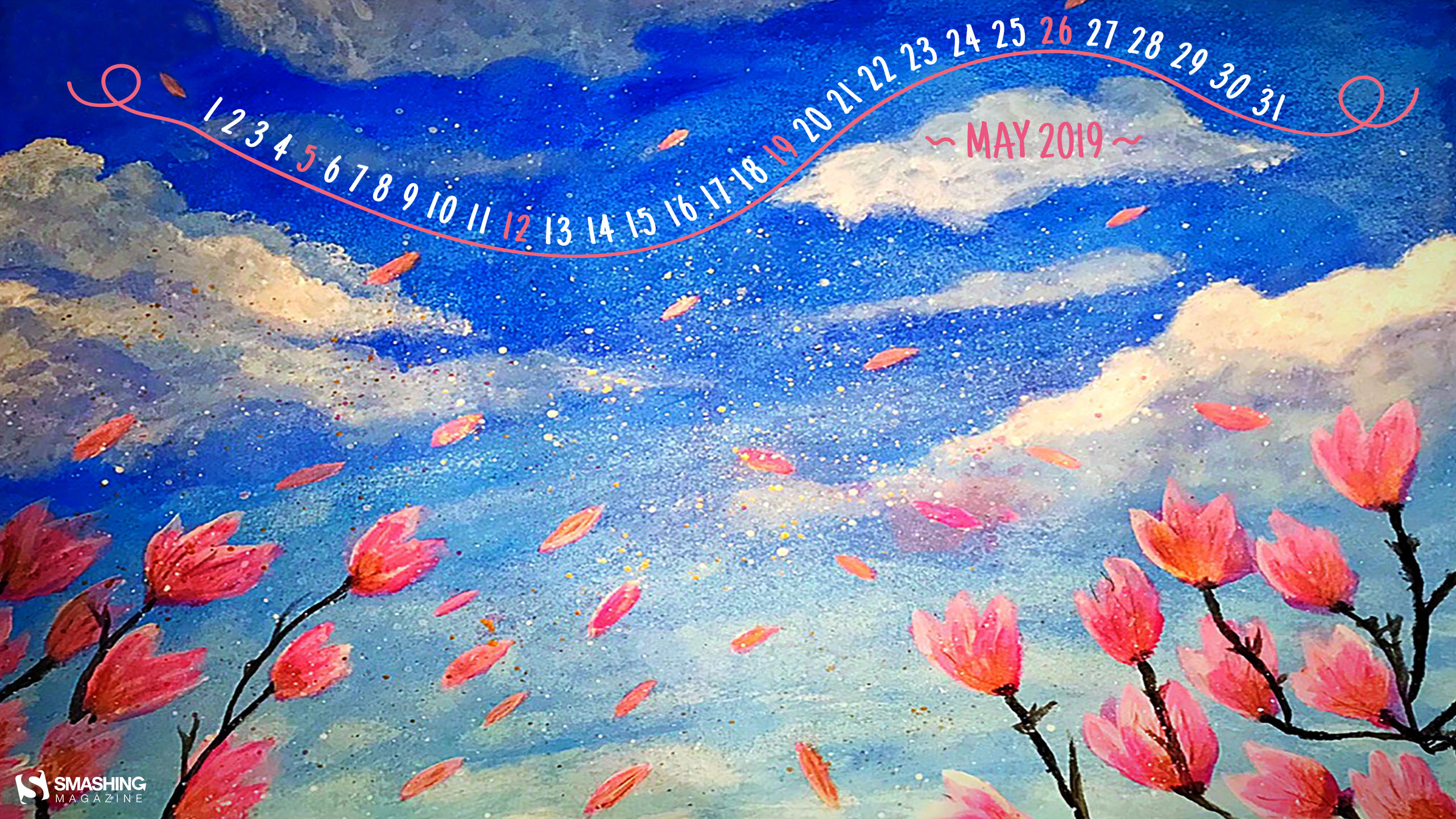 April Showers Bring Magnolia Flowers - 2019 , HD Wallpaper & Backgrounds