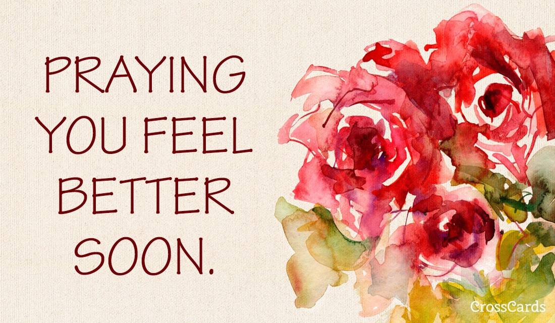 Praying You Feel Better Soon Ecard, Online Card - Praying You Get Well Soon , HD Wallpaper & Backgrounds