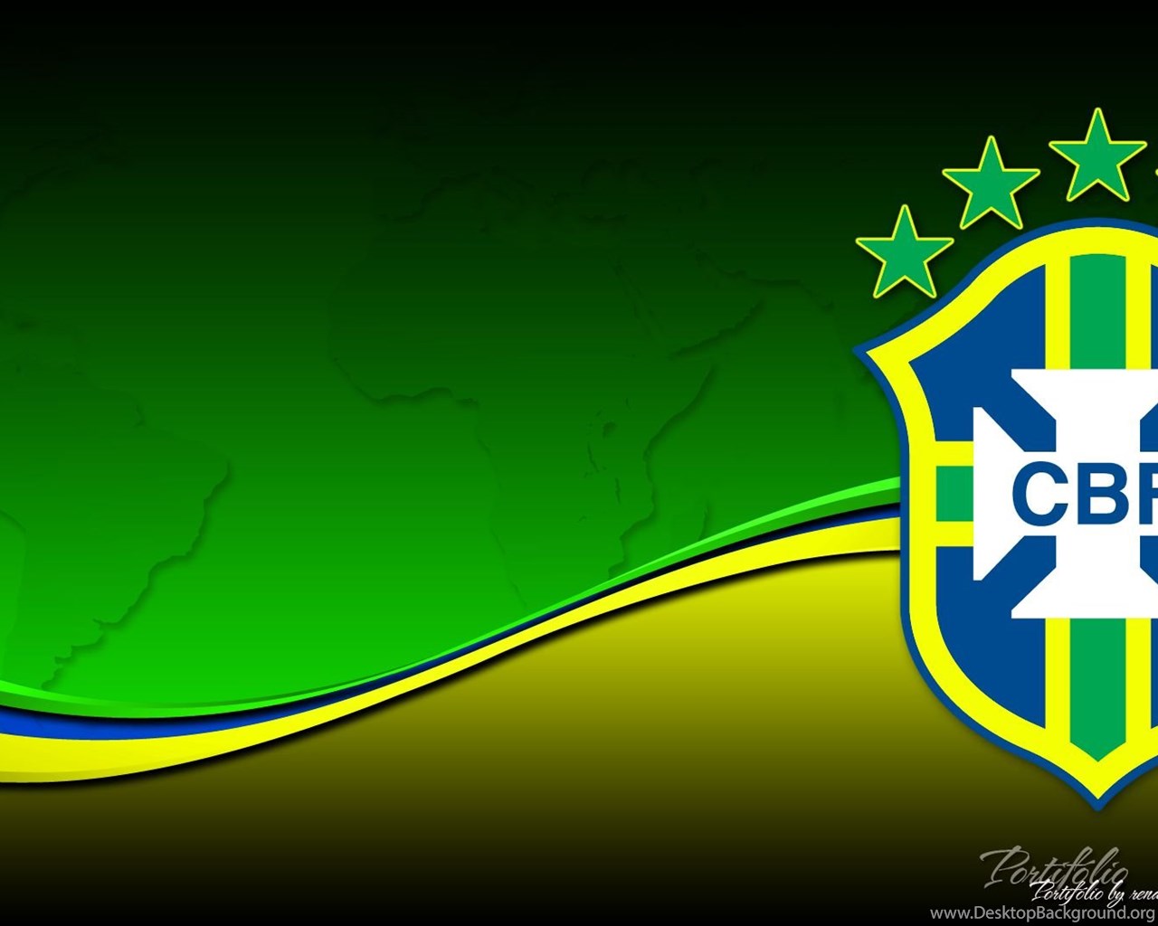 Widescreen - Brazil Football , HD Wallpaper & Backgrounds
